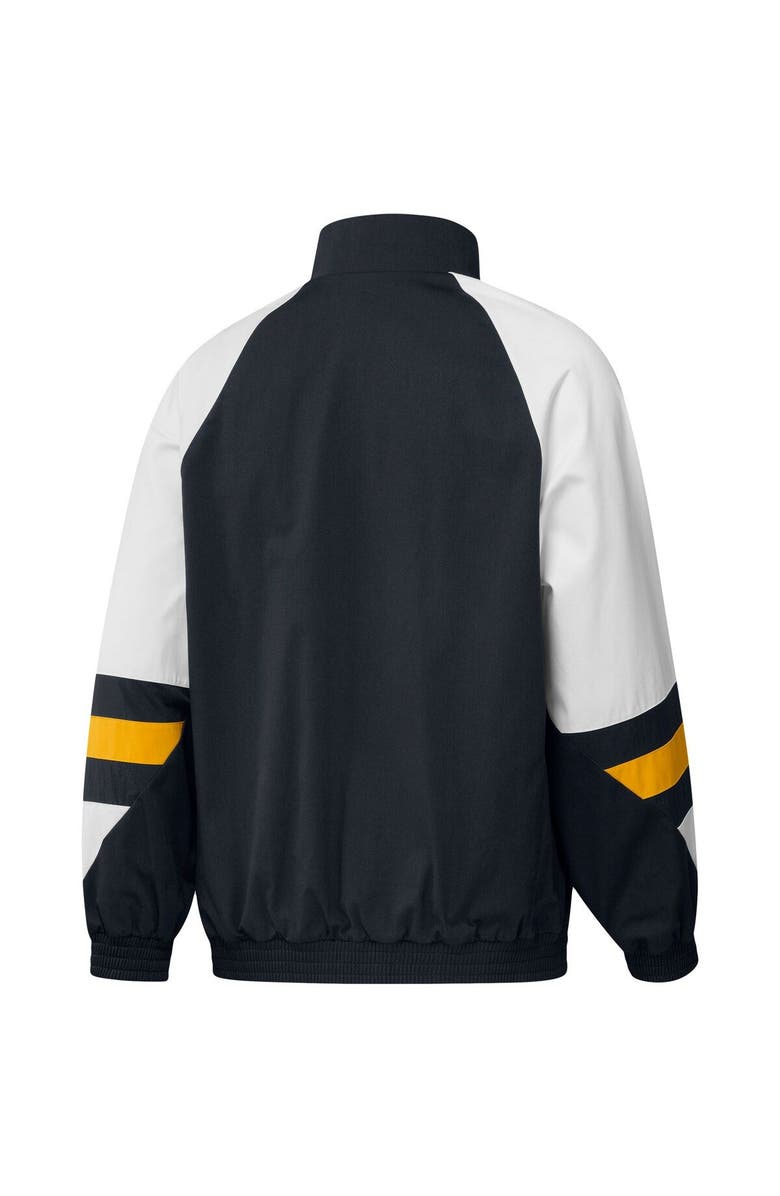 adidas Men's adidas Navy Real Madrid Football Icon Raglan Quarter-Zip Top, Alternate, color,