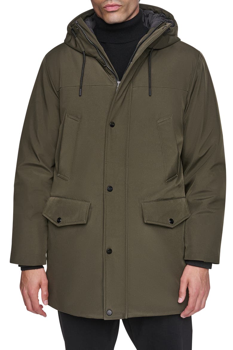 Urban Water Resistant Parka, Main, color, OLIVE