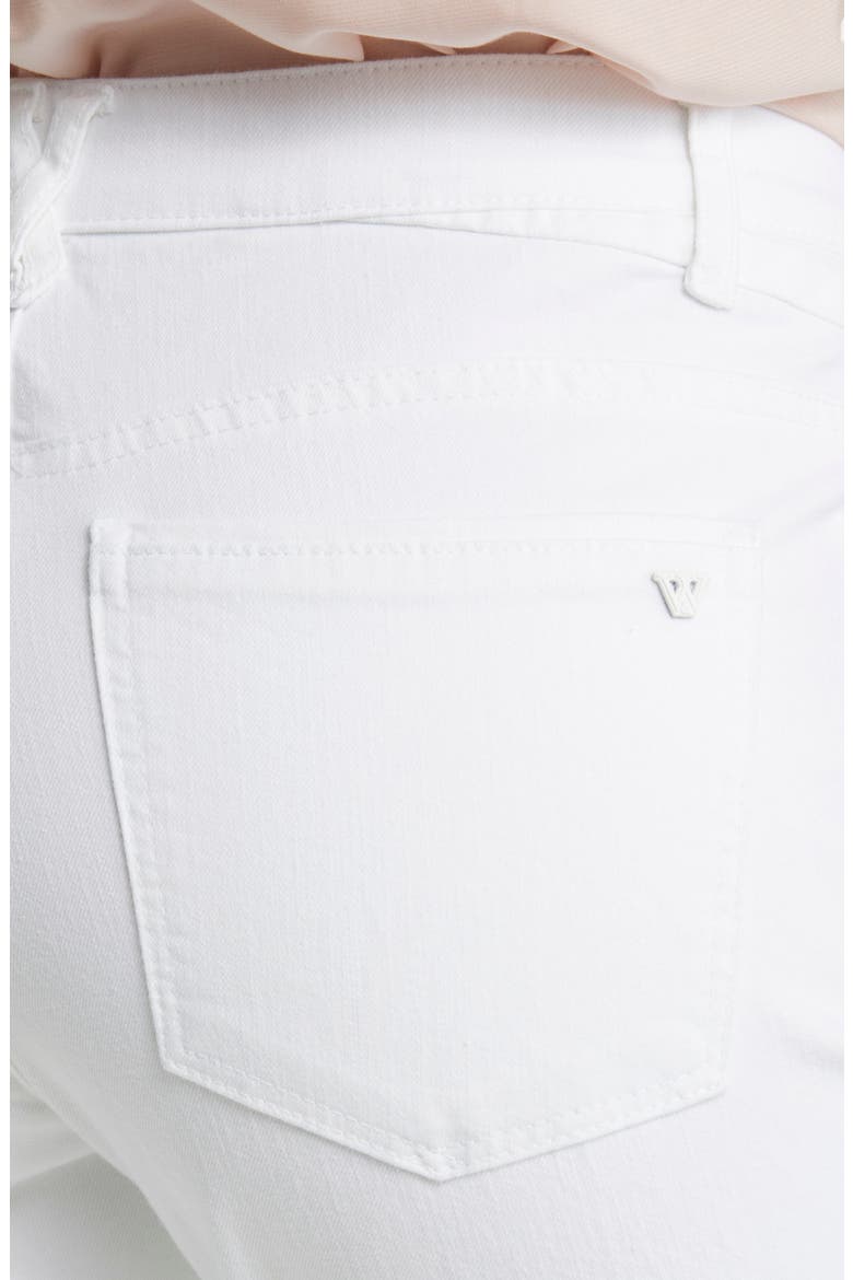 'Ab'Solution CoolMax® High Waist Raw Hem Skinny Jeans, Alternate, color, OPTIC WHITE