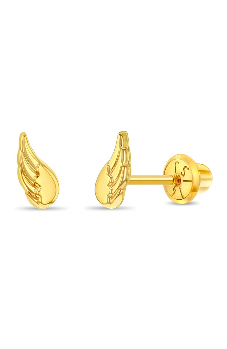 In Season Jewelry 14k Angel Wings Earrings, Main, color, Gold