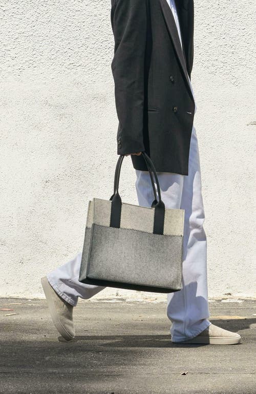 Graf & Lantz Graf Lantz Jaunt Merino Wool Midi Tote In Black