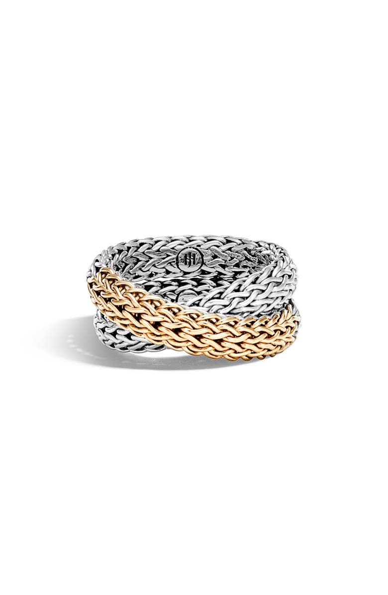 John Hardy 'Classic Chain' Overlap Ring, Alternate, color,