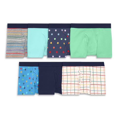 Kids Boxer 7-Pack In Rainbow Prints