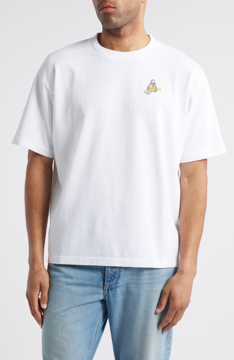 Percival Arancia Oversize Cotton Graphic T-Shirt, Main, color, 