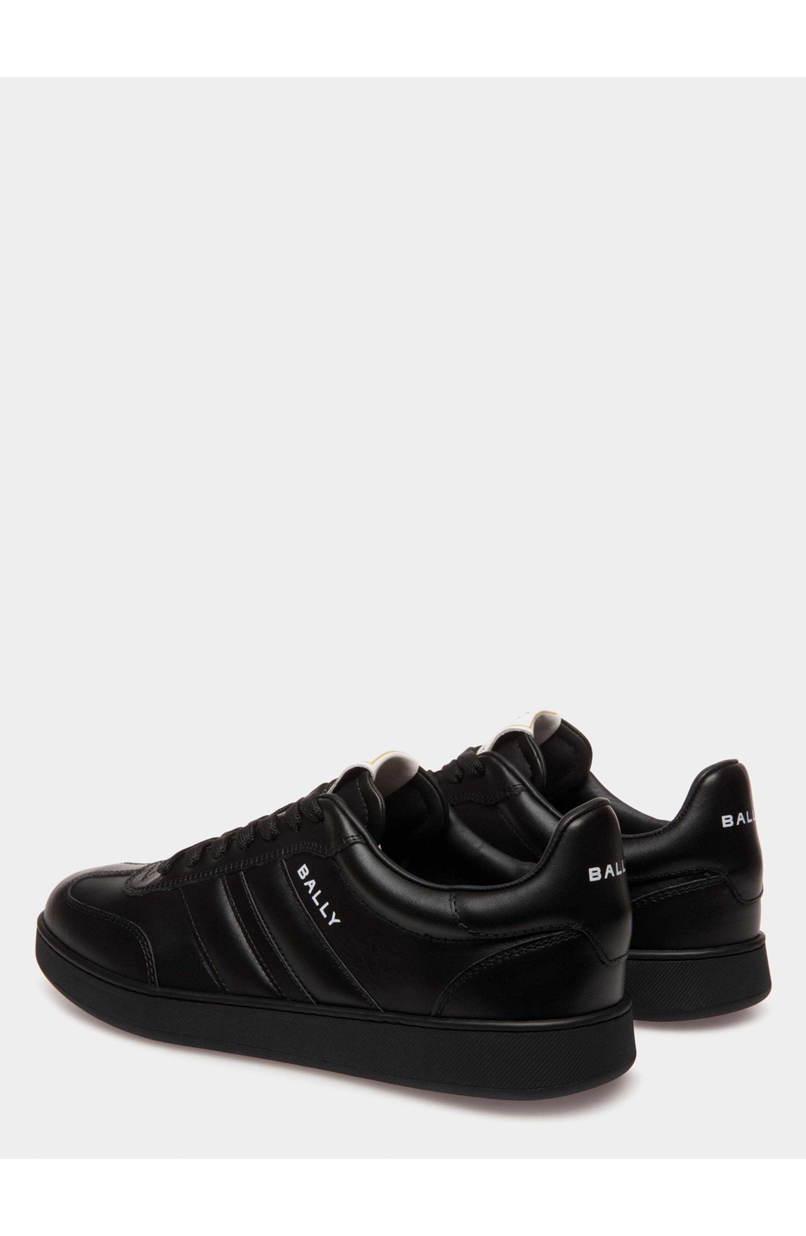 Bally Retro Crest Sneaker, Alternate, color, Black