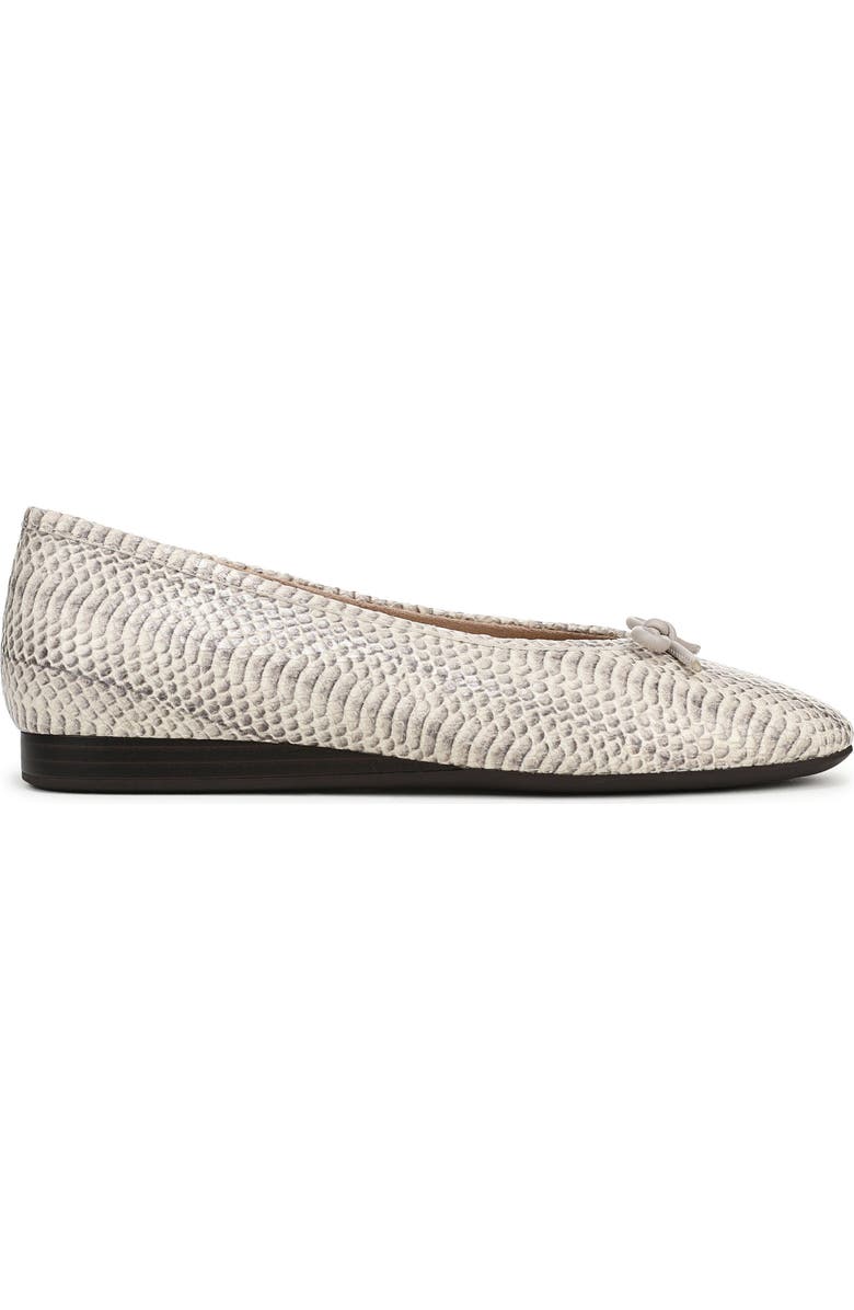 Vionic Larissa Ballet Flat, Alternate, color, Ivory Python Leather