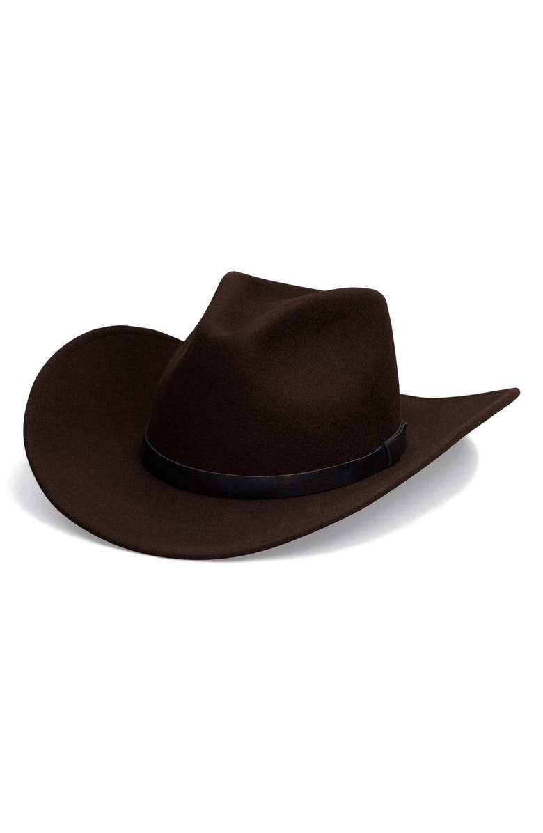 rag & bone O'Hara Wool Cowboy Hat, Main, color, 