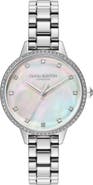 Olivia Burton Captivate Mother-of-Pearl & Crystal Bracelet Watch, 34mm