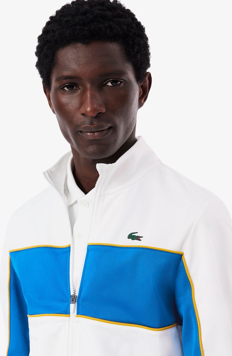 Lacoste Classic Fit Colorblock Zip Jacket, Alternate, color, 