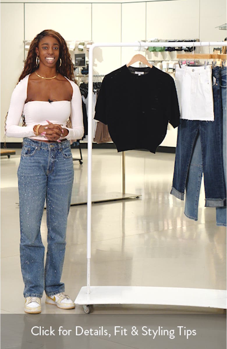 Textural Stitch Cotton Sweater, sales video thumbnail