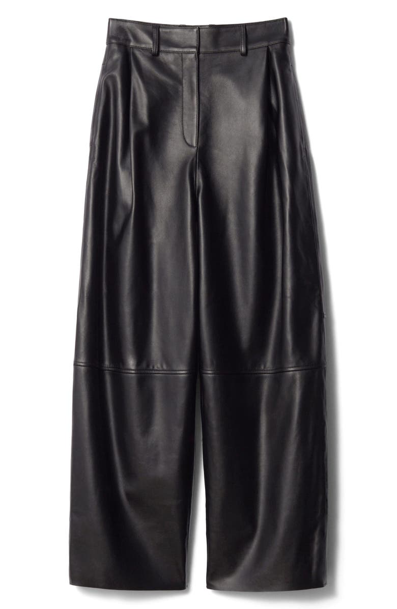 & Other Stories Metallic Leather Pants, Alternate, color, 