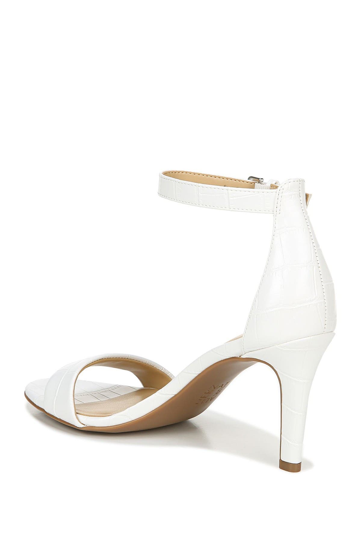 Naturalizer Leah Croc Embossed Ankle Strap Sandal, Alternate, color, 