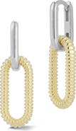 SPHERA MILANO Two-Tone Link Drop Earrings