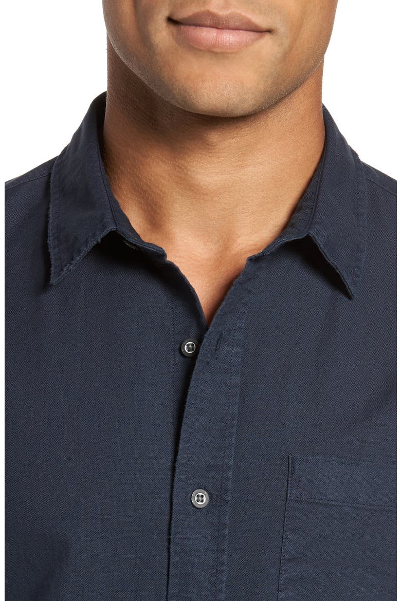 Caleb Slim Fit Twill Sport Shirt, Alternate, color, 5 YEARS PIGMENT MIDNIGHT