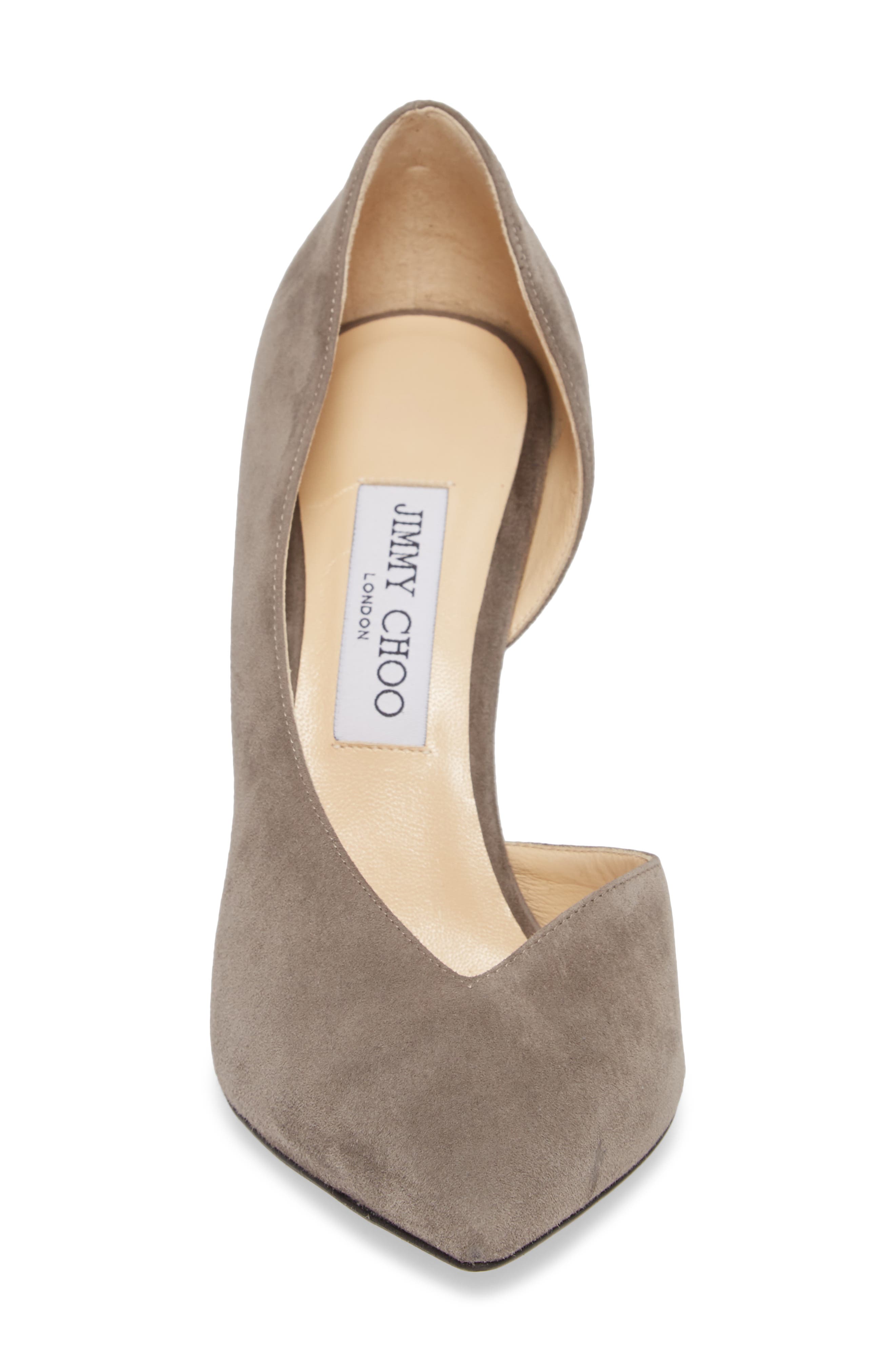 Sophia Half D'Orsay Pump, Alternate, color, DARK GREY