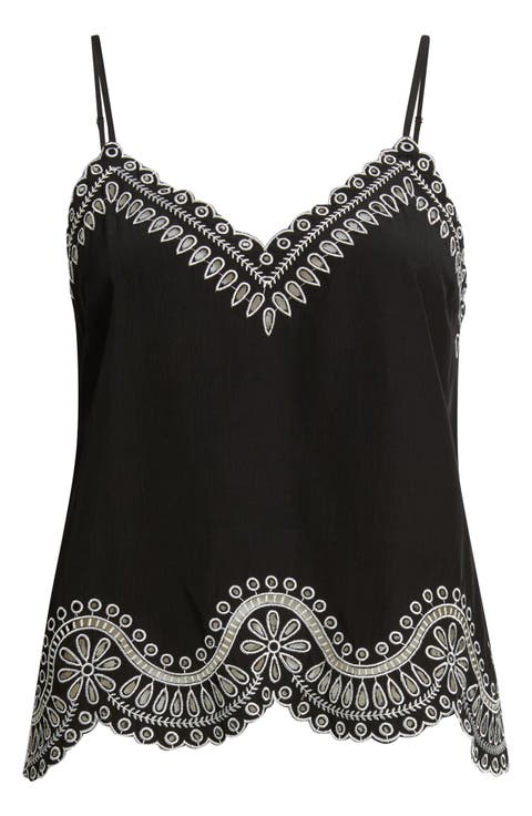 Isaly Eyelet Embroidered Camisole