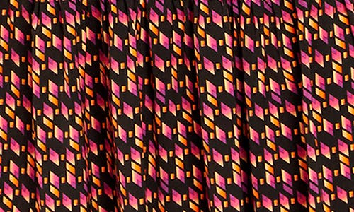 City Chic Nova Tiered Midi Dress In Orange