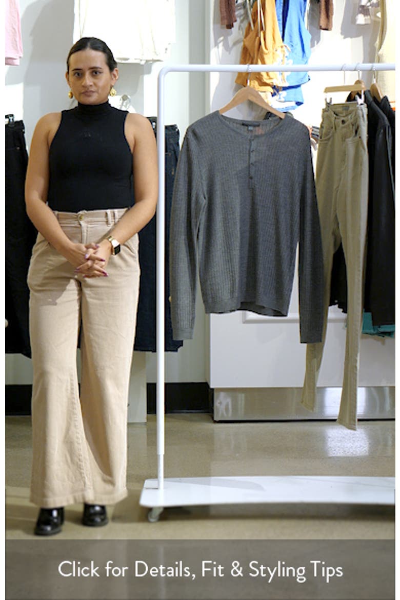 Albano Regular Fit Merino Wool & Silk Rib Henley video
