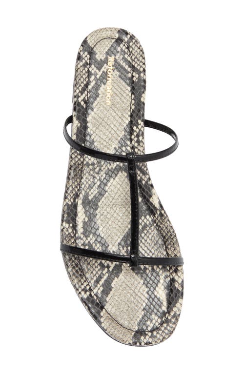 Reformation Teagan Sandal In Black