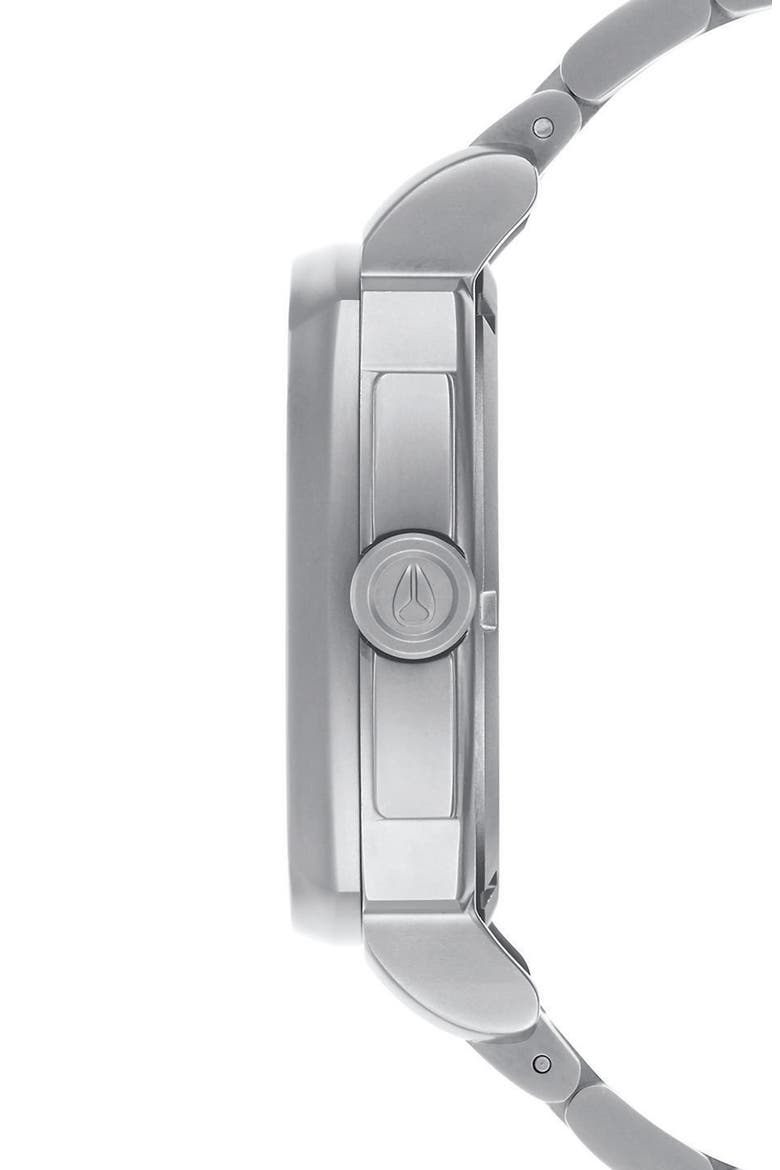 Charger Bracelet Watch, 42mm, Alternate, color, SILVER/ BLACK/ SILVER