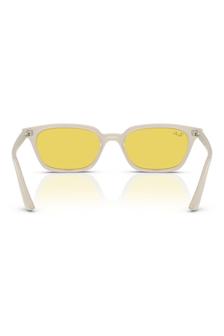 52mm Pillow Sunglasses, Alternate, color, WHITE