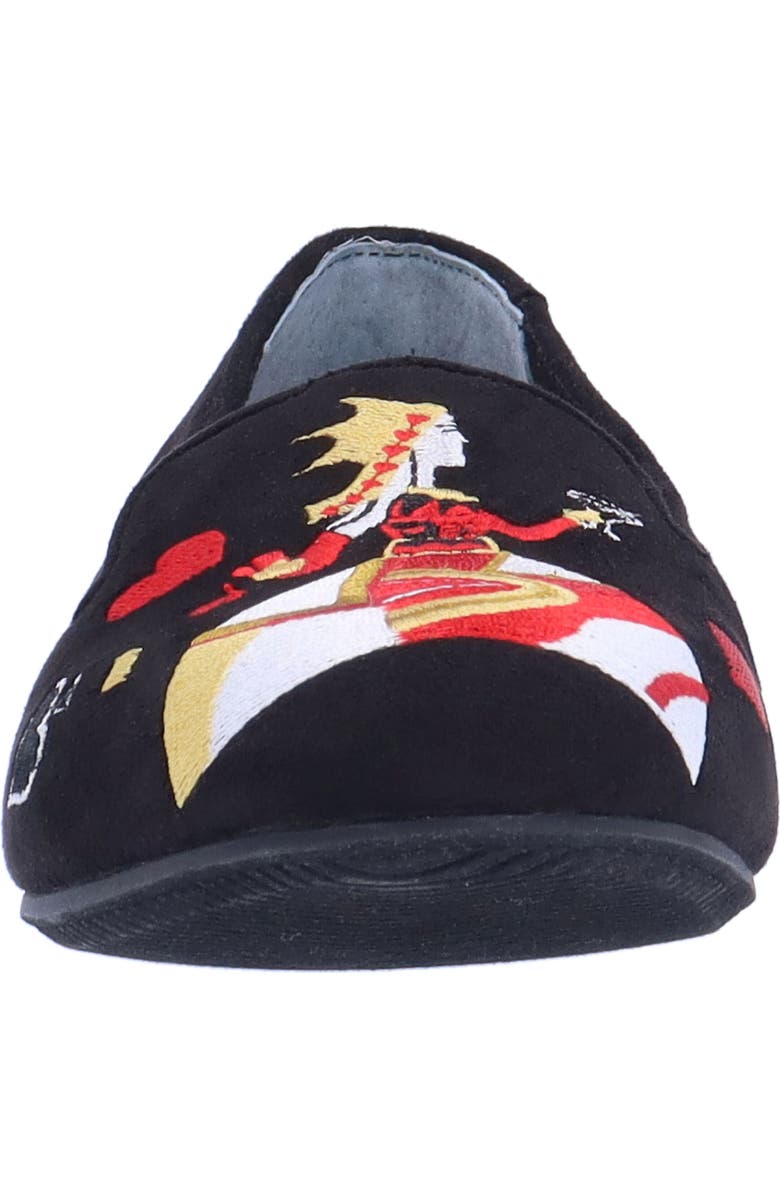 J. Reneé Fullhouse Embroidered Loafer, Alternate, color, Black