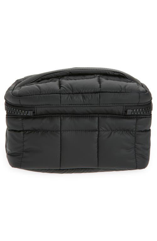 Veecollective Porter Recycled Nylon Vanity Case In Matt Black