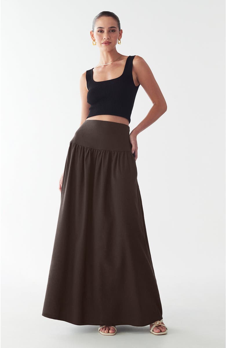 ST MRLO Gracie Skirt, Alternate, color, Dark Brown