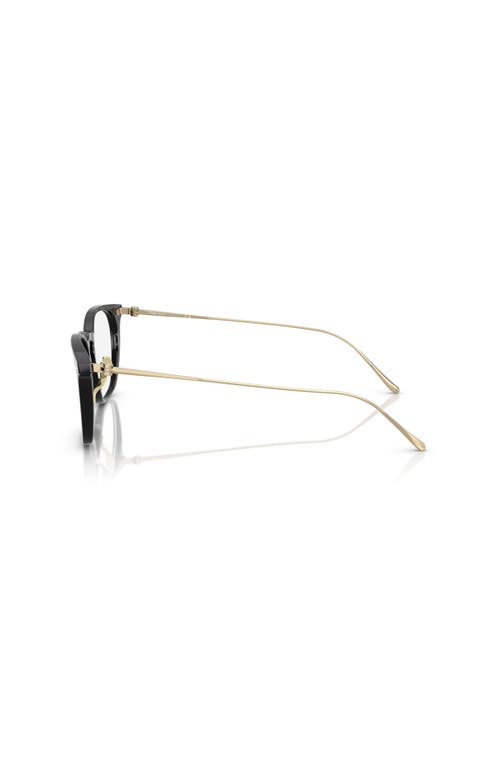 Giorgio Armani 49mm Rectangle Optical Glasses In Black