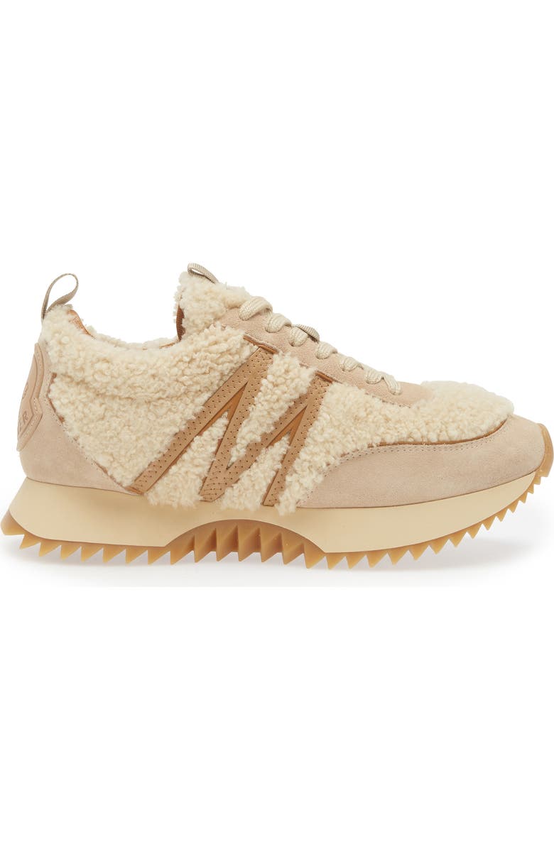 Moncler Pacey Genuine Shearling Sneaker, Alternate, color,