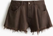H&M Frayed Denim Shorts