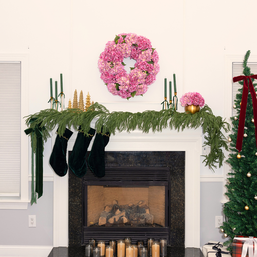 Cocobella Lydia Year Round Wreath In Pink