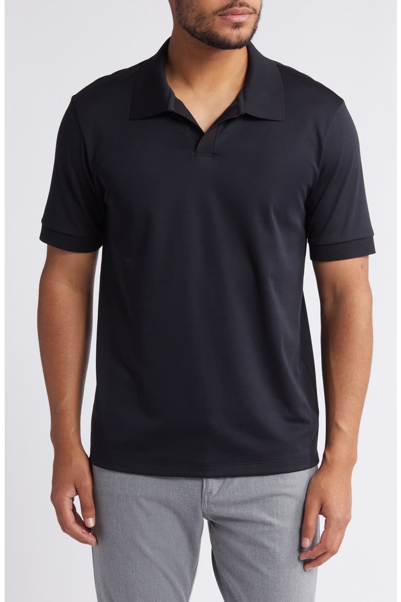 Malden JC. Atlas Cotton Polo, Main, color, BLACK