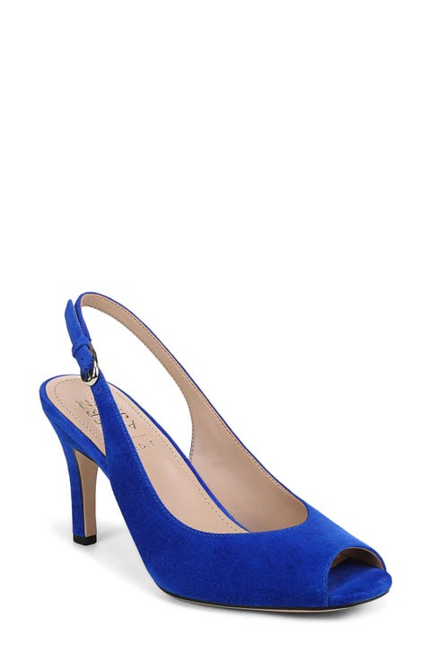 Alexa Peep Toe Slingback Pump (Women)
