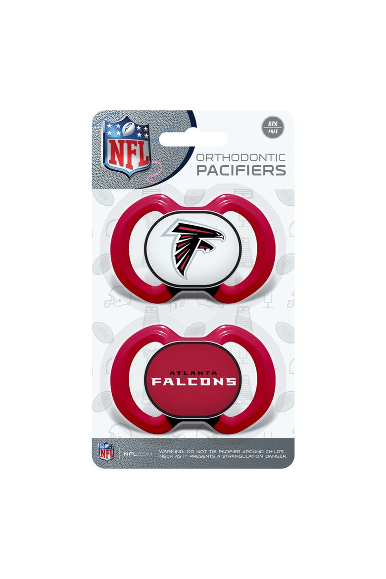Atlanta Falcons Pacifier 2-Pack, Alternate, color, Multicolor