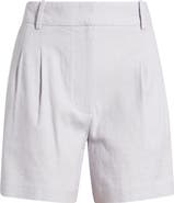 Open Edit Everyday Pleated Linen Blend Shorts