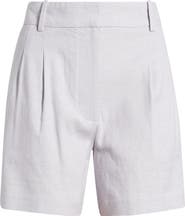 Open Edit Everyday Pleated Linen Blend Shorts