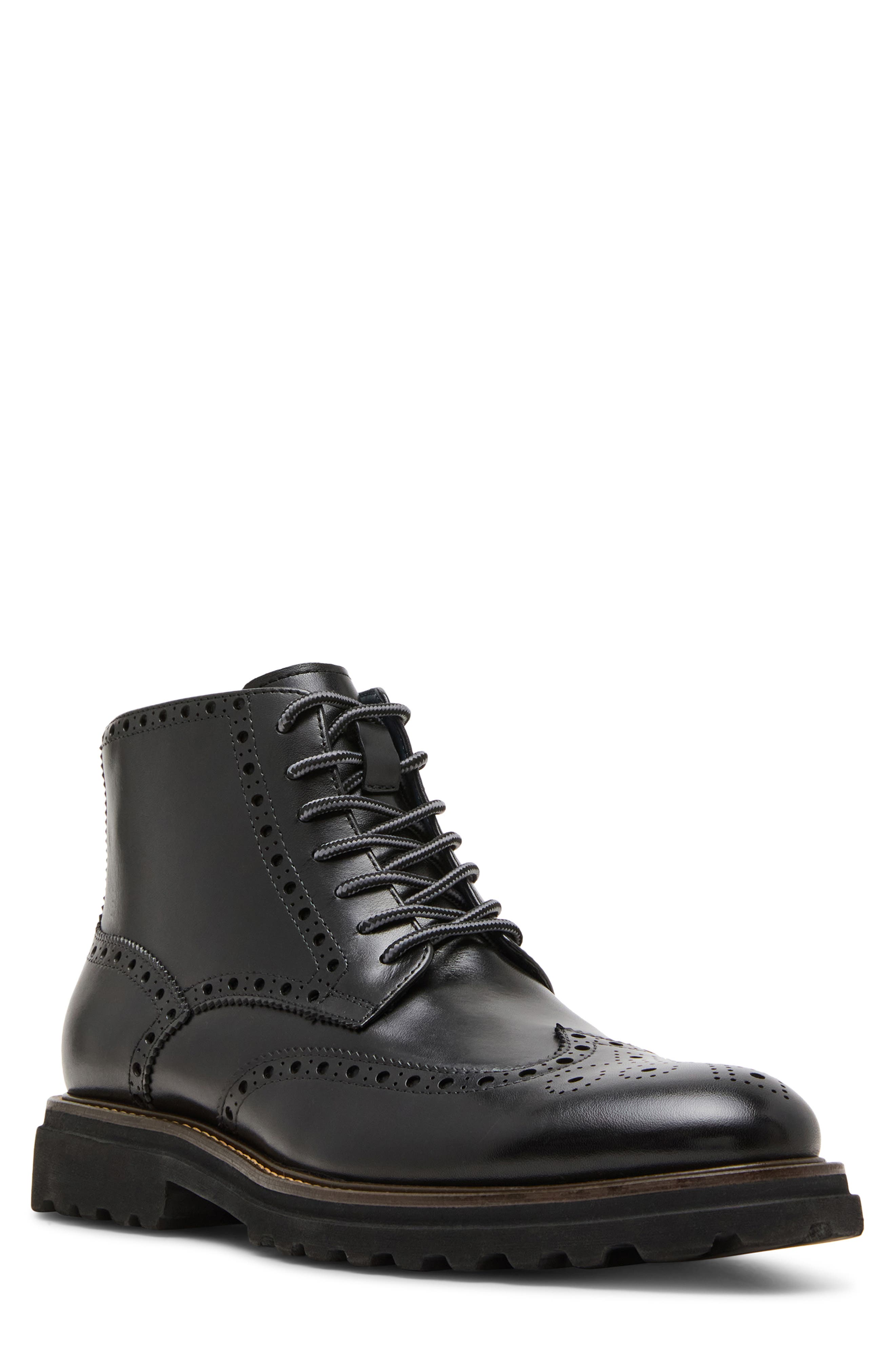 Steve Madden Kierson Lace-Up Boot, Main, color, Black