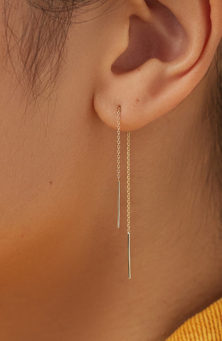 Ana Luisa Gold Threader Earrings - Gold Threaders, Alternate, color, Gold