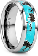 Larson Jewelers Turkis Spider Web Inlay Tungsten Carbide Ring