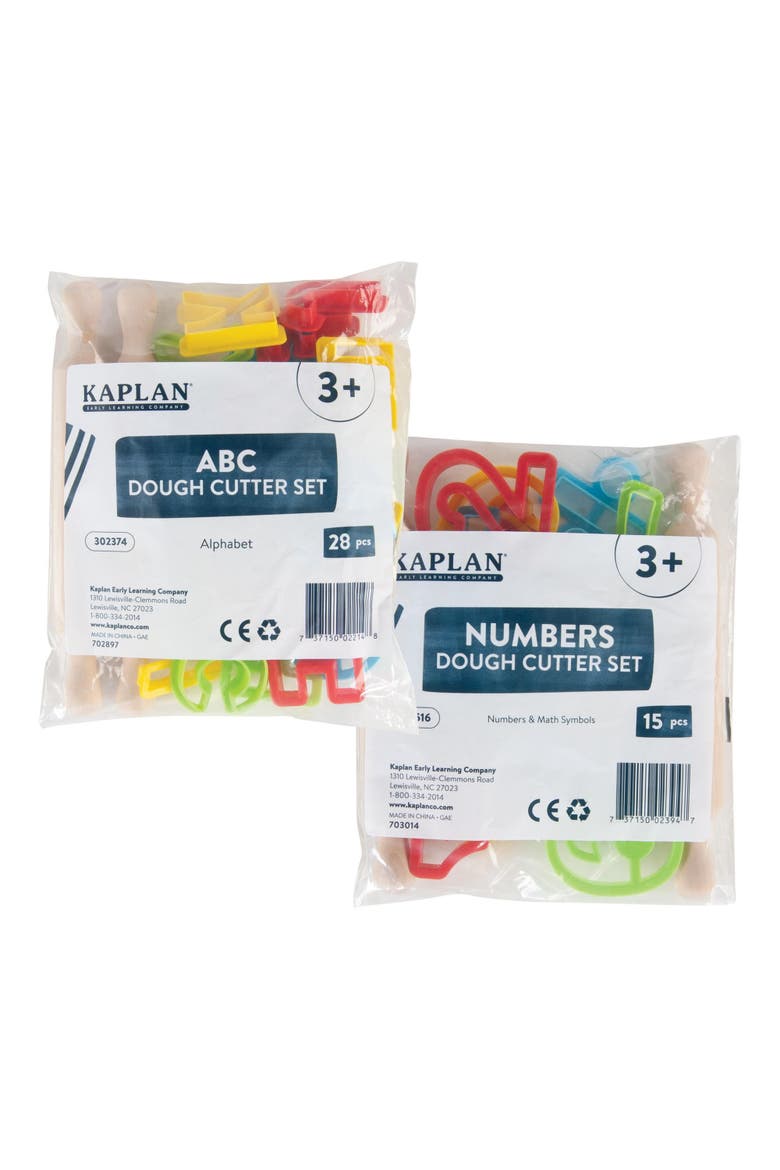 ABC & Numbers Dough Cutter Set, Alternate, color, Multicolored