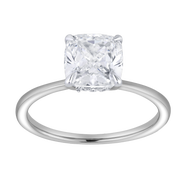 LuvMyJewelry Catherine 14K Gold 2.1 Ct Cushion Lab Grown Diamond Engagement Ring