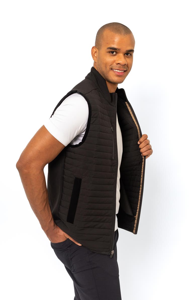 PINO BY PINOPORTE Davide Channel Quilted Zip Vest, Alternate, color, 