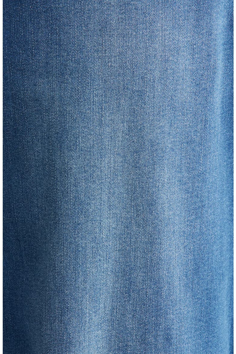 Patch Pocket High Waist Wide Leg Jeans, Alternate, color, BLUE