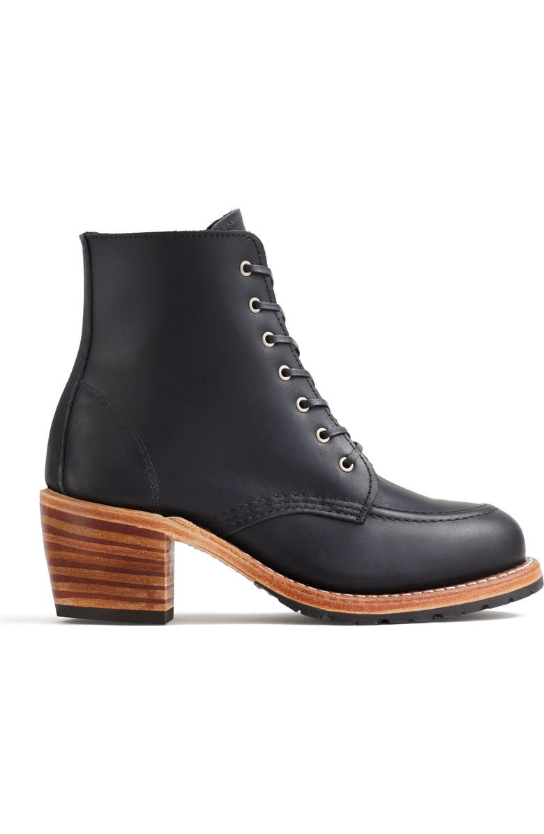 Red Wing Heritage Clara Boundary Leather Boot, Main, color, Black Boundary