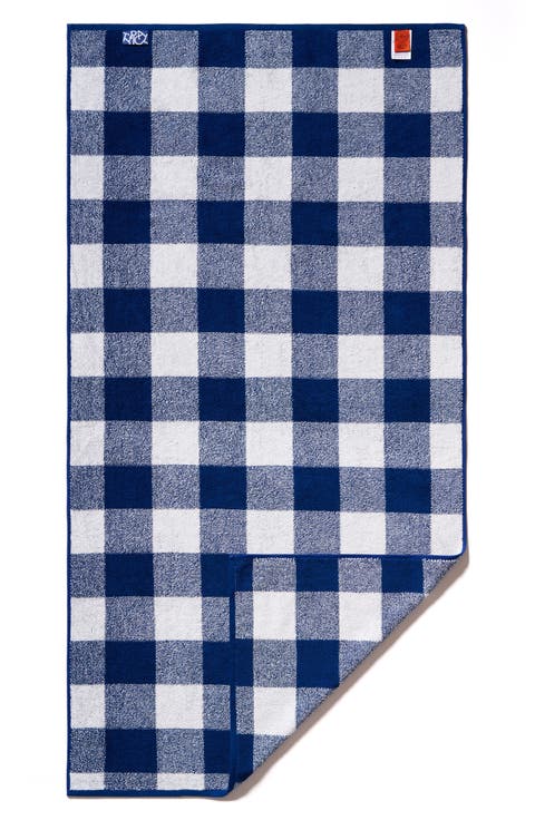 Gingham Stretch Bath Towel