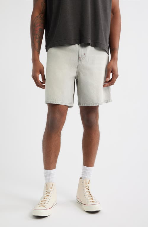 Elwood Trail Cotton Denim Shorts In Gray