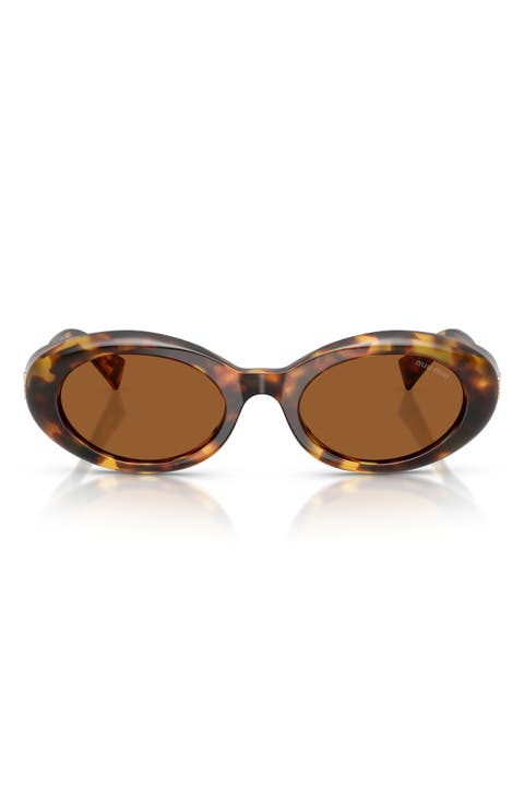 52mm Oval Sunglasses