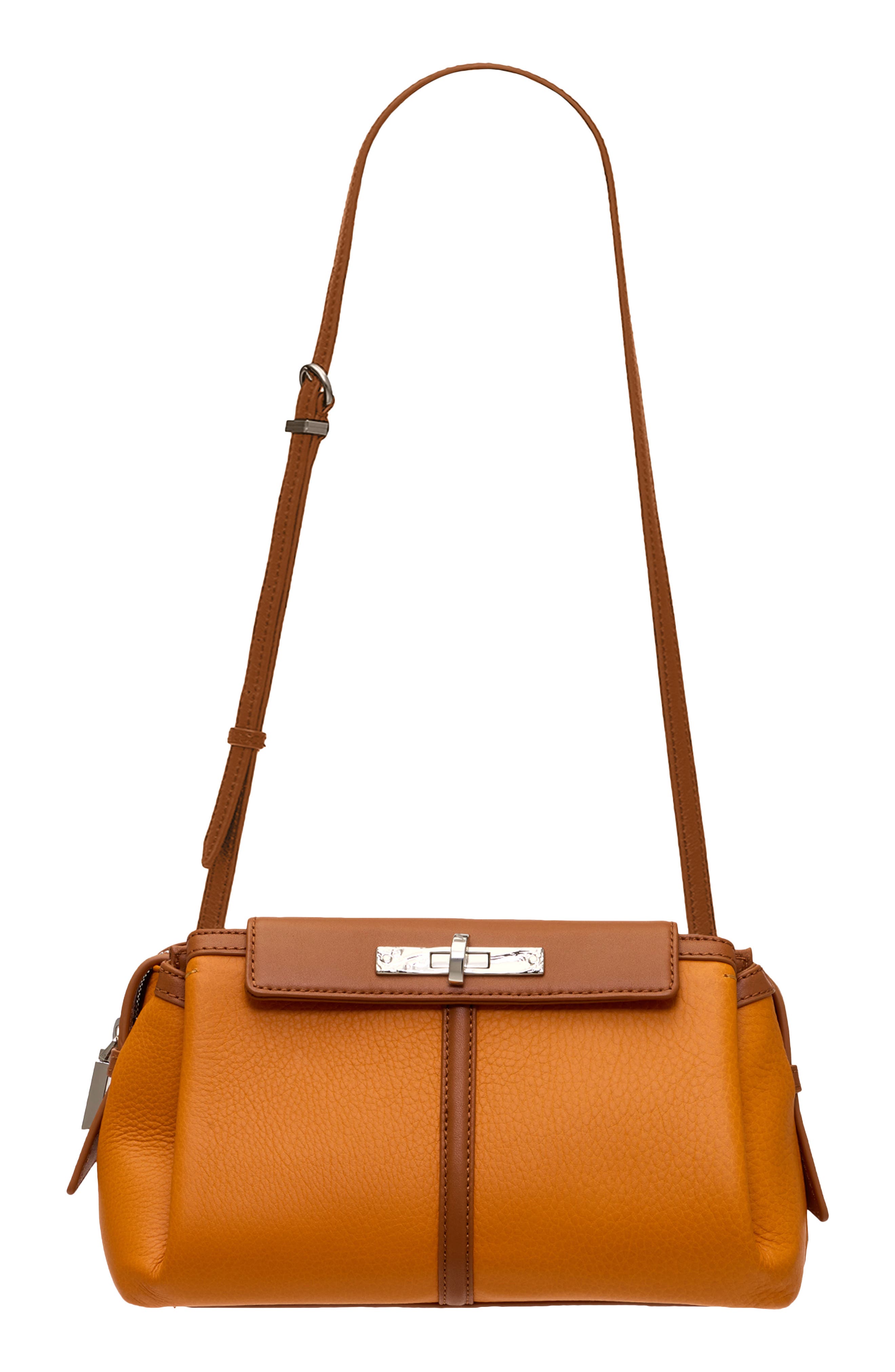 HAMMITT Medium Baguette Bag, Alternate, color, Tailored Tangerine/ Silver