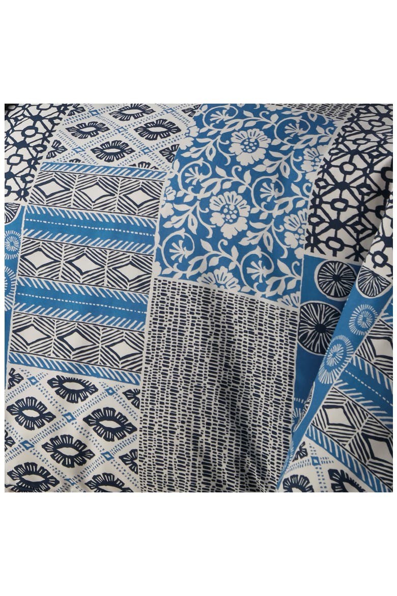 Premium Oversized Duvet 3-Piece Set, Alternate, color, GLOBAL PATCHWORK BLUE